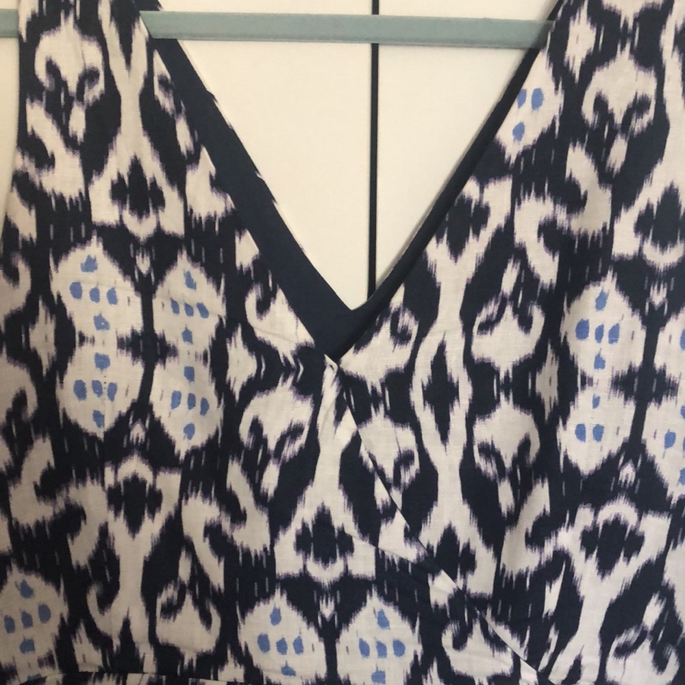 Patterned Navy Dress - Picture 3 of 3